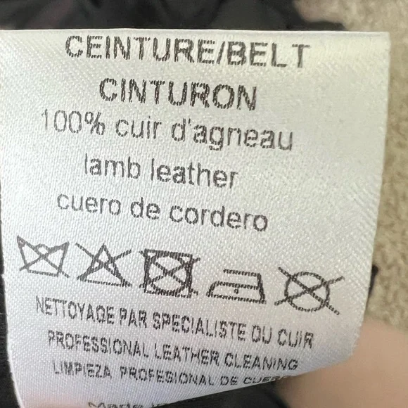 Sandro Black A-Line leather trim Midi Skirt - Picture 7 of 8